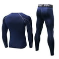 thumbnail image 2 of YUSHOW Mens Thermals Underwear Set Thin Wicking Base Layer Crew Neck Long Johns,Size L, 2 of 8