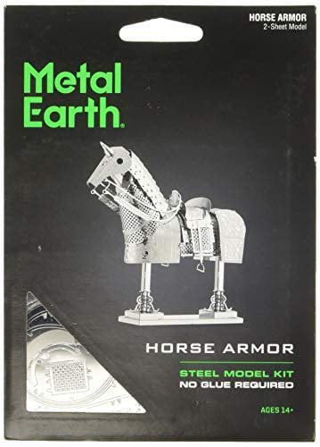 Metal Earth Horse Armour 3D Laser Cut DIY Model Building Kit Puzzle Set Craft 