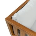 thumbnail image 5 of GDF Studio Bordeaux Outdoor Acacia Wood 3 Seater Daybed with Cushions, Teak and Light Gray, 5 of 7