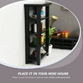 thumbnail image 4 of CHUANK Mini Wooden Bookcase Simulation Book Shelf Mini House Furnishing Supply, 4 of 6