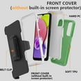 thumbnail image 6 of NIFFPD Samsung Galaxy A03S Case with Belt-Clip Holster, Heavy Duty Drop Protection Shockproof Protective for Samsung Galaxy A03S Green&White, 6 of 6
