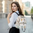 thumbnail image 6 of FORMRS Mini Backpack Purse for Women Quilted Travel Daypack Casual Shoulder Bag, Cute Animal, 6 of 7