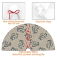 thumbnail image 4 of Sikiie Sketch Squirrels Linen 30-48 inches {designName} Print Christmas Tree Skirt Snowman Xmas Tree Skirt with Edge Christmas Decorations for Holiday Party-36", 4 of 7
