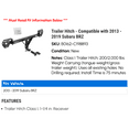 thumbnail image 2 of Trailer Hitch - Compatible with 2013 - 2019 Subaru BRZ 2014 2015 2016 2017 2018, 2 of 4