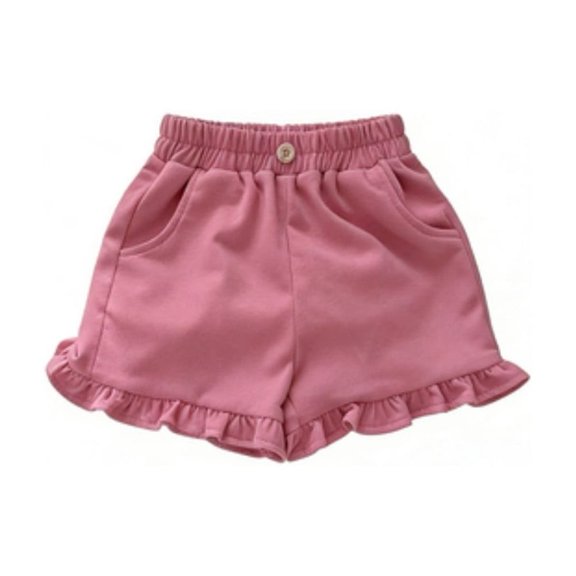 LYMAYTER Toddler Shorts for Girls Summer Casual Lantern Shorts for 0-5Y Baby Elastic Breathable Lantern Pants