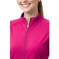 thumbnail image 4 of M&M SCRUBS Women’s Full Zip Scrub Jacket – 4-Way Stretch Warm-Up Jacket with Stand Collar, Moisture-Wicking (Hot Pink, X-Large), 4 of 7