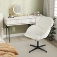 thumbnail image 4 of Topbuy Cross Legged Chair Criss Cross Chair w/High-density Sponge Cushion Adjustable Height & Rocking Function Wide Metal, 4 of 10