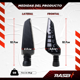 thumbnail image 4 of Par de Direccionales LED secuencial tipo boomerang para moto Rasen blanco, 4 of 4