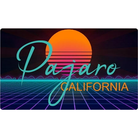 

Pajaro California 4 X 2.25-Inch Fridge Magnet Retro Neon Design