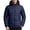 Navy, variant on Atkumj Plus Size Puffer Jackets for Men Casual Solid Color Long Sleeve Winter Jackets Fashion Warm Hooded Full Zip Winter Coats L