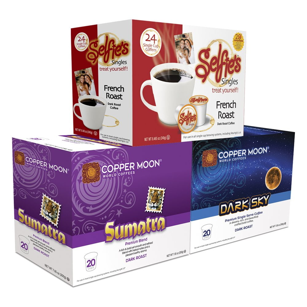 Copper Moon & Selfies Coffee Single Serve Pods for Keurig 2.0 K Cup