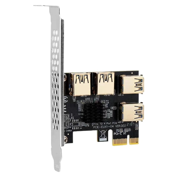 Tarjeta de expansión PCI Express de 1 a 4 ranuras PCI de alta estabilidad y alto rendimiento Dorado