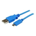 thumbnail image 3 of StarTech USBAUB1MBL StarTech.com 1m Blue Mobile Charge Sync USB to Slim Micro USB Cable for Smartphones and Tablets - A to Micro B M/M - USB for Smartphone, Tablet, PC - 60 MB/s - 3.28 ft - 1 Pack - 1, 3 of 4