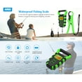 thumbnail image 2 of Fish Scale, AMIR Digital Fish Scale with Fishing Gripper Portable Digital Luggage Scale with Hook and Tape Measure 110lb Weight Max LCD Screen Display Green, 2 of 8