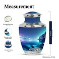 thumbnail image 2 of KARYLIZ Aurora Borealis Cremation Urn For Human Ashes Male & Female - Burial Urn - Urn For Human Ashes Adult Man & Women - Small Urn For Human Ashes Keepsake - Decorative Urn (Combo 10" & 3", 5Pc), 2 of 2