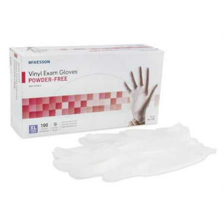 McKesson Vinyl Exam Glove, X-Large, 100 Count
