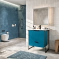 thumbnail image 2 of EVIVA Moma 24 Inch Teal Bathroom Vanity with Black Metallic Legs, 2 of 7