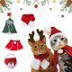 thumbnail image 2 of Disfraz de Navidad para gatos/perros, ropa para perros pequeños, traje de Año Nuevo, accesorio divertido para mascotas, sombreros de Papá Noel para gatos, capa para mascotas, ropa de invierno, 2 of 4