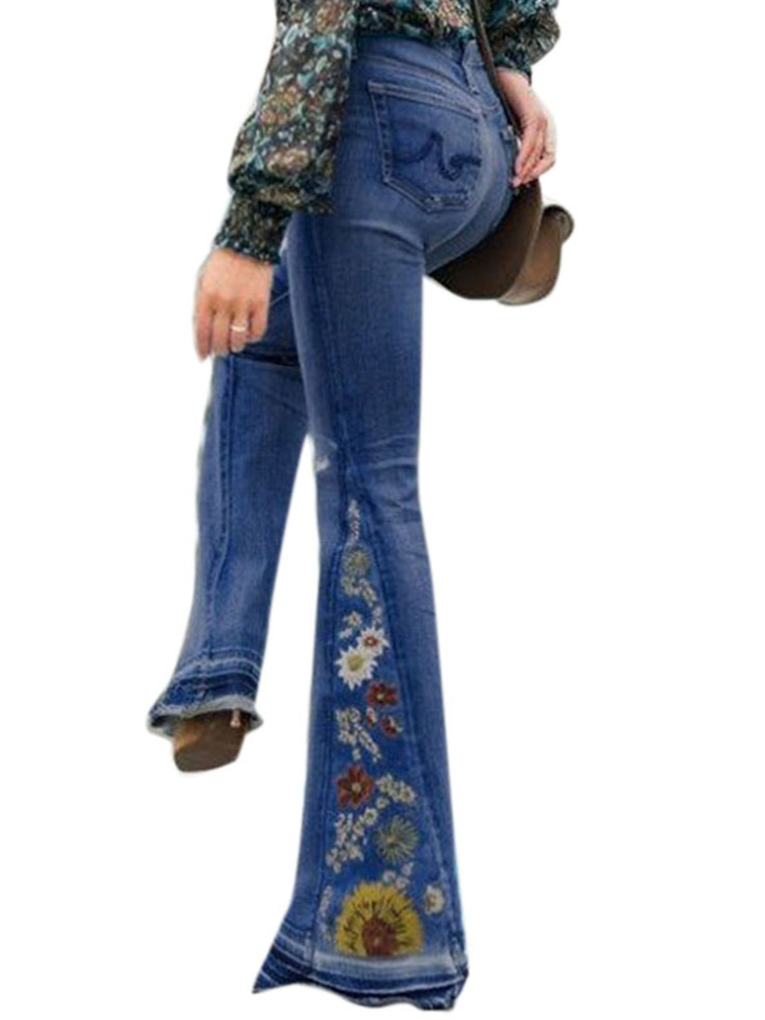 plus size bell bottom stretch jeans