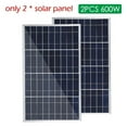 thumbnail image 1 of 18V Solar Panel Kit Complete 300/600W Polycrystalline USB Power Portable Outdoor Recharable Solar Cell nerator For Camping ,Multi Purpose, 1 of 7