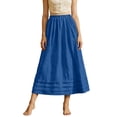 thumbnail image 3 of SROBPTY Skirts for Women Summer Solid with Pockets Midi for Everyday Wear, 3 of 5