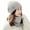 Light Grey, variant on vnanda Knit Hat Scarf Set Women Winter Hat Scarf Set Knitted Thickened Solid Color Warm Windproof Elastic Anti-slip Plush Cycling Neck Wrap Beanie Set Lady