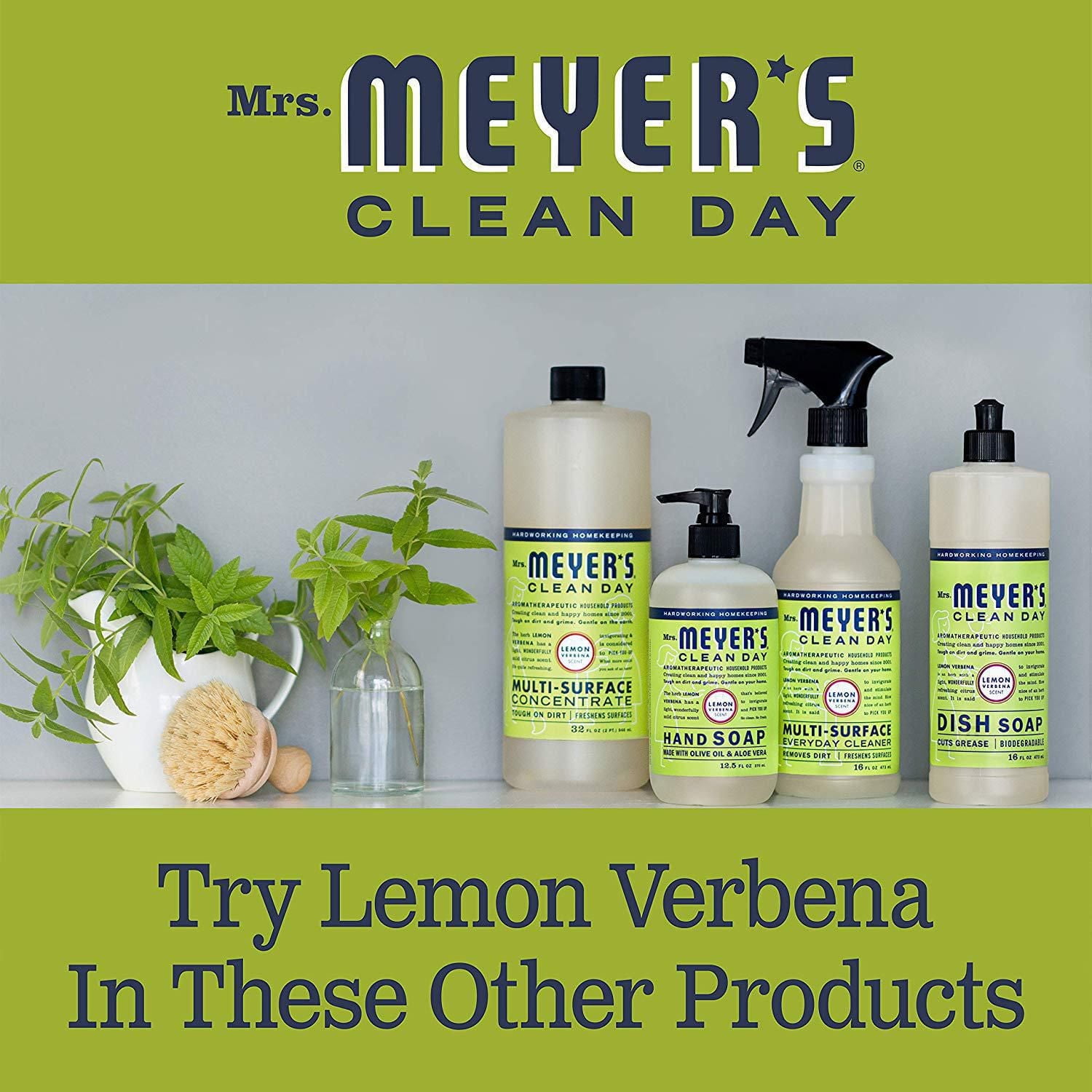 Mrs. Meyer's Clean Day Nettoyant quotidien multi-surface, 473ml, verveine citronnée Multi surface Spray élimine coincé sur saleté