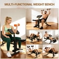 thumbnail image 2 of Banco de Pesas Ajustable – Multifuncional para Casa – Respaldo y Asiento Gruesos – Plano, Inclinado y Declinado – 180 kg – Plegable – Verde, 2 of 6