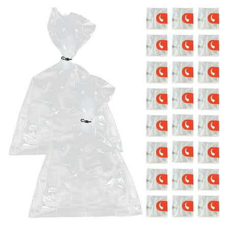 ACDANC Transparent Roast Bag Oven Turkey Cooking Bags High Temperature Resistance 60 Pcs