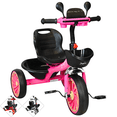 thumbnail image 1 of Triciclo para Niños Torreta con Luz y Sonido Ruedas de Eva Apto a partir de 2 Años Soporta hasta 20 kg - Rosa, 1 of 6