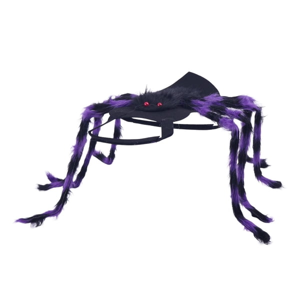 Disfraz de Halloween para mascotas, ropa para perros y gatos pequeños y medianos, simulación fácil de usar. Morado grande