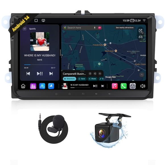 Estéreo para auto EONON VWX7A 9" Android 14 con CarPlay y Bluetooth
