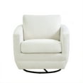 thumbnail image 2 of Miekor Furniture Gogh Swivel Chair In Cream Boucle 40298, 2 of 5