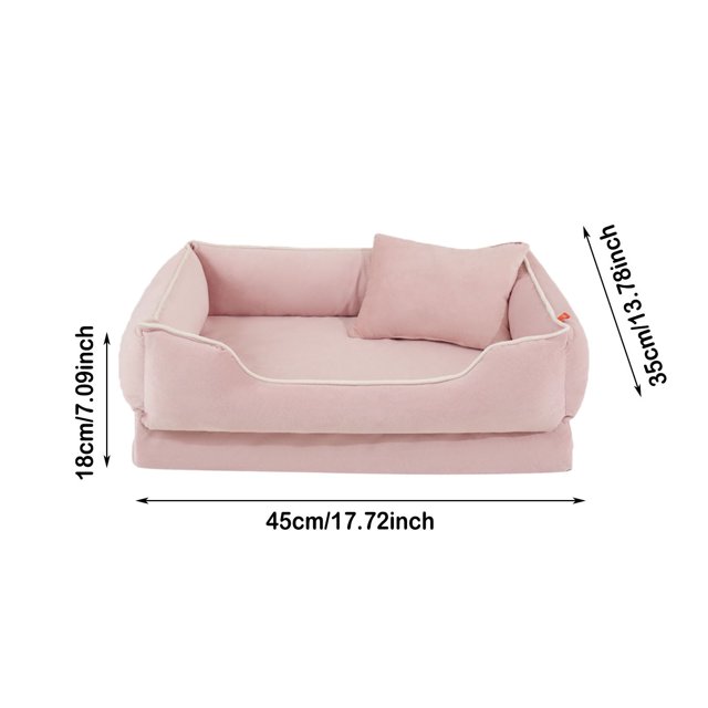 Cat Bed For Indoor Cats Small Dog Bed Pet With Slip Base Soft Texture For Comfortable Rest