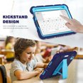 thumbnail image 4 of XYX Case for iPad Mini (A17 Pro) 7th Generation 2024 8.3 inch, Dual Layer Slim Heavy Shockproof Rugged Protective Cover Case with Kickstand (Navy Blue), 4 of 7