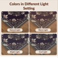 thumbnail image 7 of Design&I 4'x6' Washable Area Rug Pet Friendly & Non-Slip Built-In Grip Gothic Layout Motifs Botanical Scroll Border Wildlife Vintage Moth Refined for Reading Nook, Bedroom, 7 of 7