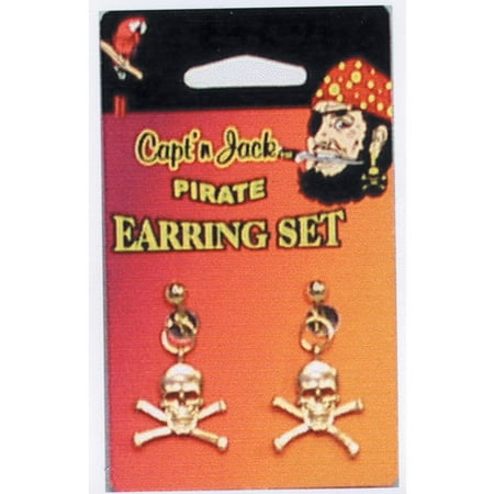 Pirate Earring Set Adult Halloween Accessory