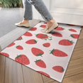 thumbnail image 4 of Red Strawberry Plants Fruit Door Rugs,Washable Non Slip Door Mats Indoor,Decorative Door Mats,Entry Mat Indoor for Entrance,Bedroom,Kitchen,Bathroom,17"x30", 4 of 6