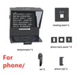 thumbnail image 1 of Teleprompter Portable pour Tablette Téléphone Appareil Photo Teleprompter pour Enregistrement Vidéo Diffusion en Direct avec Télécommande, Installation Facile, Contrôlé par le Bureau, 1 of 7