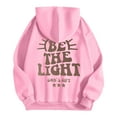 thumbnail image 5 of Christian Hoodies for Women 2025 Be The Light God's Gift Graphic Hoodie with Pockets Hooded Sweatshirt Women Pullover, 5 of 6