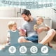 thumbnail image 5 of 5 Pcs Large Muslin Pullover Baby Bibs Full Coverage Toddler Slip on Absorbent Bib Waterproof Toddler Towel Bibs Colorful Drooling Towel for Feeding an, 5 of 5