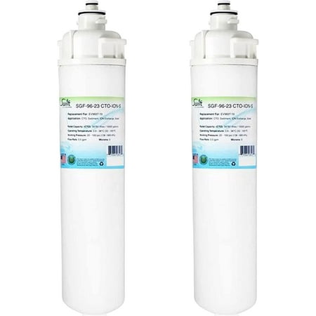 

Swift Green Filters SGF-96-23 CTO-ION-S Compatible Commercial Water Filter for EV9607-10 (2 Pack) Made in USA