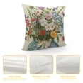 thumbnail image 4 of Creowell Wildflower Throw Pillow Covers 18x18 Inch  Flowers Leaves Bouquet Vase Spring Summer Seasonal Decor Cushion Cover for Bedroom Sofa Living Room Couch Bench Outdoor, 4 of 5