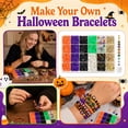thumbnail image 2 of Polymer Clay Heishi Beads Jewelry Making Kit Halloween DIY Craft Supplies with Black Gold Letter Beads Spooky Festive Charms for Handmade Holiday Bracelet Necklace Jewelry Designing, 2 of 6