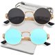 thumbnail image 1 of Gafas de sol AIEYEZO redondas estilo steampunk con montura metálica 100% UV400, 1 of 7