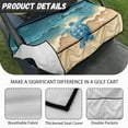 thumbnail image 5 of Yuyamidu Sea Turtle Golf Cart Seat Covers Beach Golf Cart Seat Towel Blanket with Pockets Fits in Club Car More 2 Person Seats Golf Carts, 5 of 7