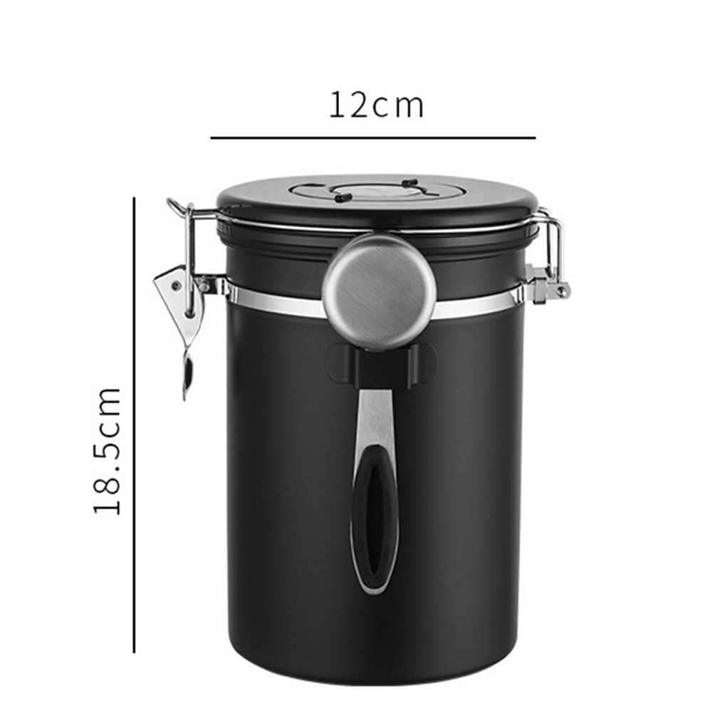 Airtight Coffee Canister, Stainless Steel Coffee Food Storage Container