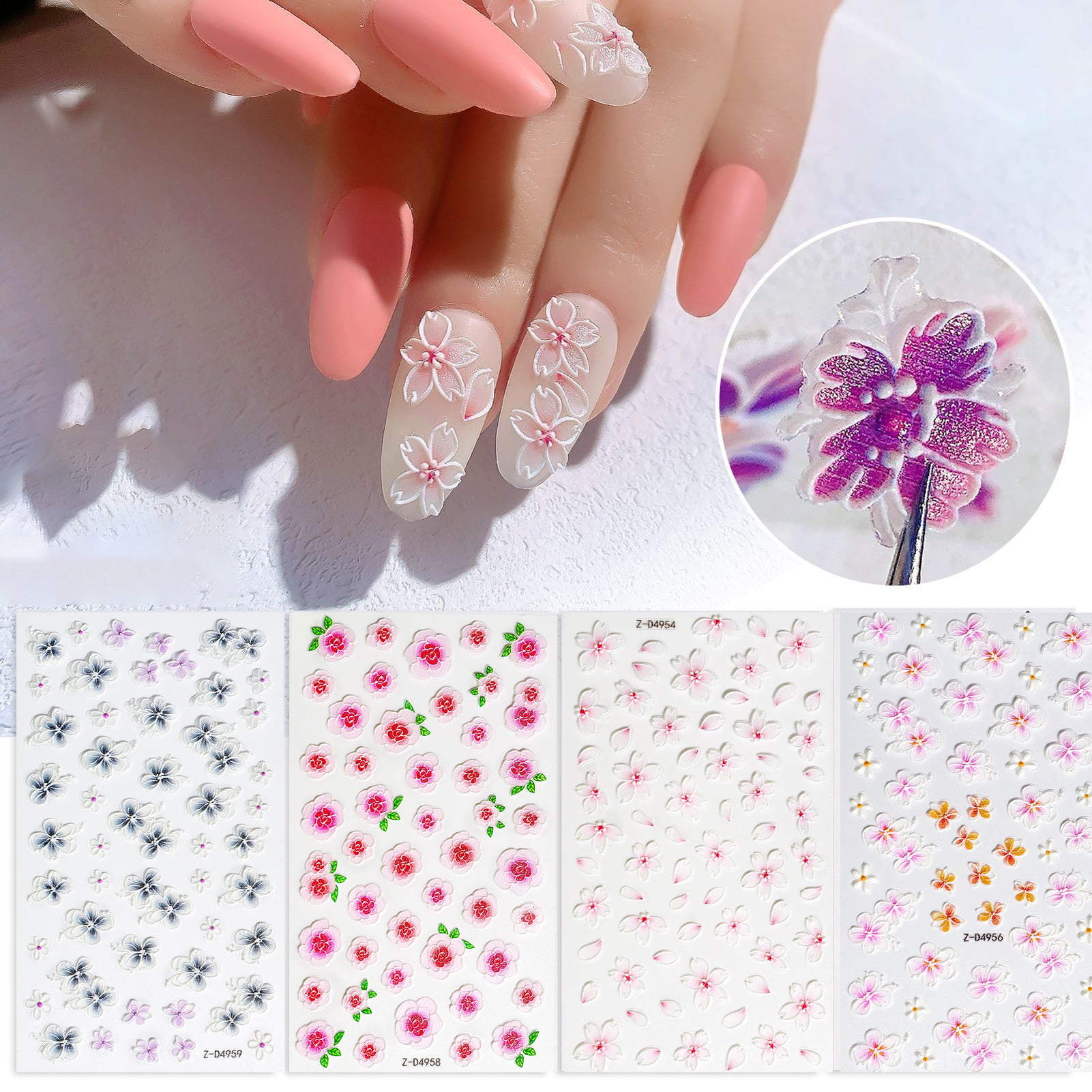 Mairbeon Women Ultra-thin Manicure Decor DIY Gold Silver Foil Nail Art  Stickers for Party
