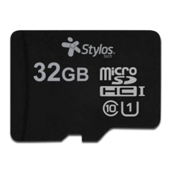 Memoria Stylos MicroSD de 32GB Color Negro STMSDS3B