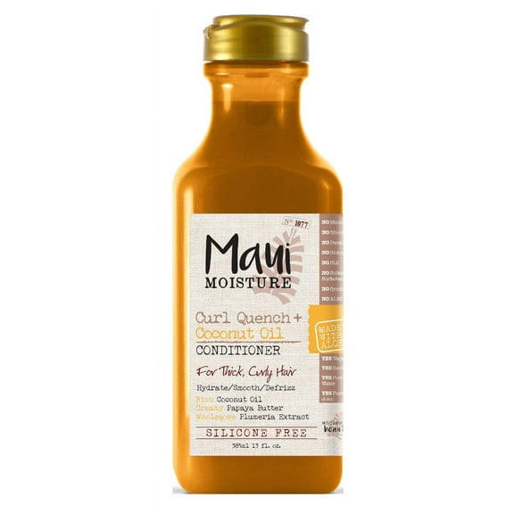 Maui Moisture Conditioner Coconut Oil 13oz (Curl Quench) (Pack of 3)